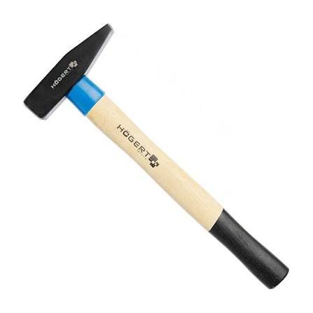 HOGERT HT3B010 Machinist hammer with wooden handle, 1000 g