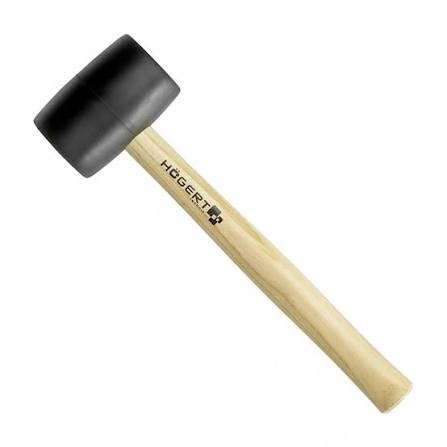 HOGERT HT3B046 Rubber mallet 900 g, black